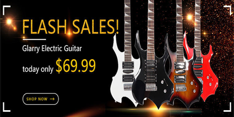 Glarry electric guitar with preferential prices, quality products to win more people favor.